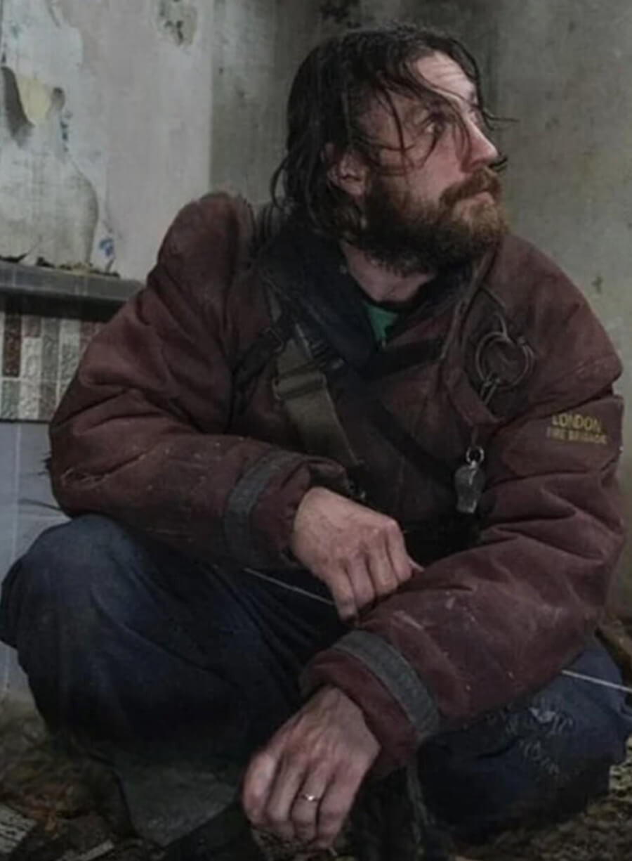 Harpoon Jamie Inspired Maroon Leather Jacket - 28 Years Later Style