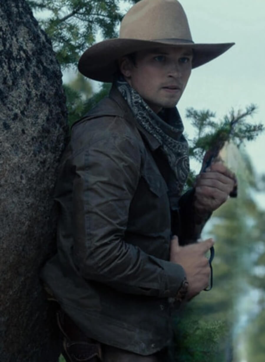 Harpoon Jack Dutton Inspired Grey Cotton Jacket - 1923 Style