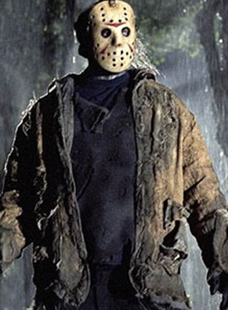 Harpoon Jason Voorhees Inspired Brown Fabric Leather Jacket - Friday the 13th: Blood Loss 2025 Style