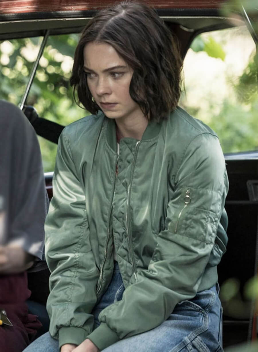 Harpoon Pip Fitz-Amobi Inspired Green Leather Jacket - A Good Girl's Guide to Murder Style