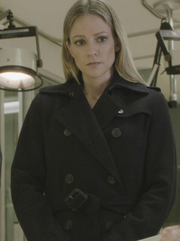 Harpoon A.J. Cook Inspired Black Real Leather Coat - Criminal Minds Tv Series Style