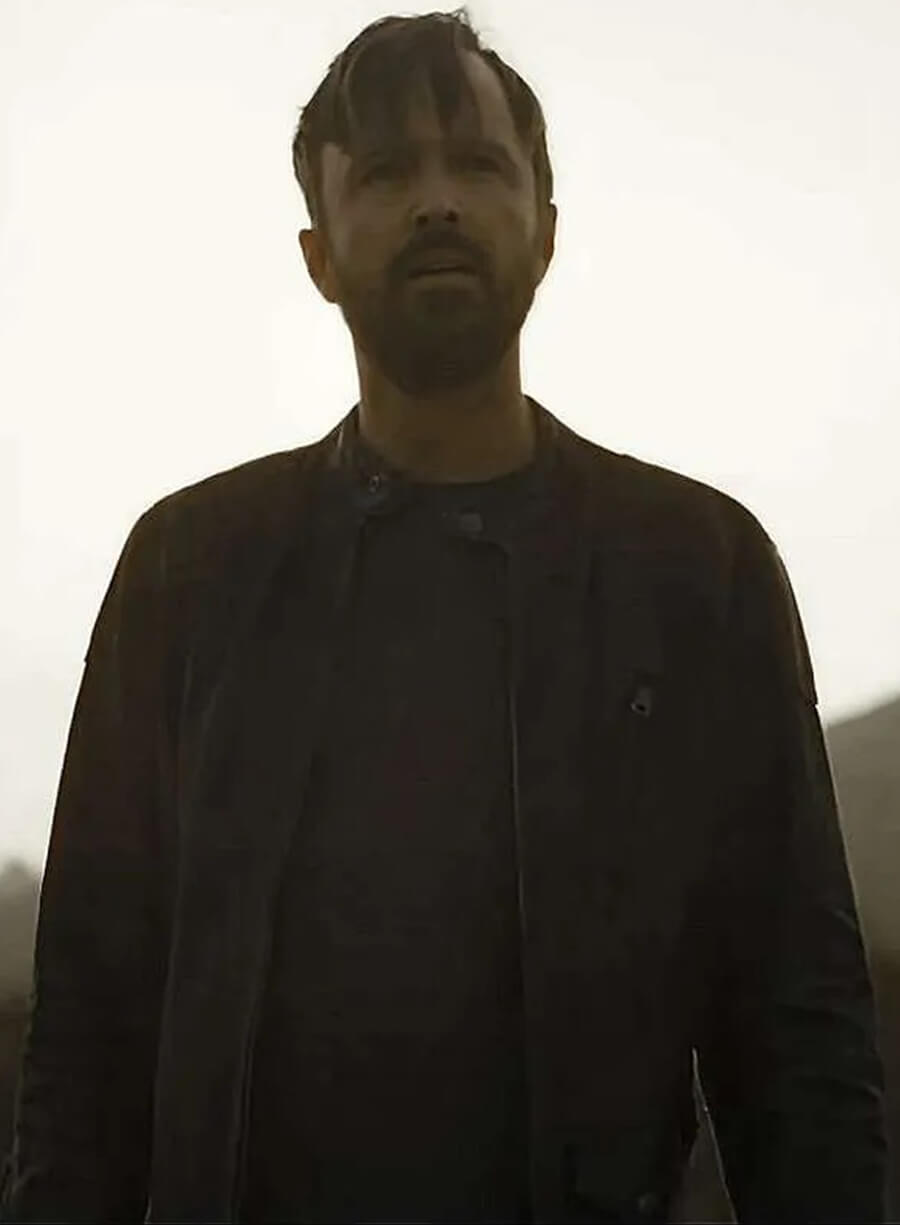 Harpoon Caleb Nichols Inspired Black Leather Jacket - Westworld Tv Series Style