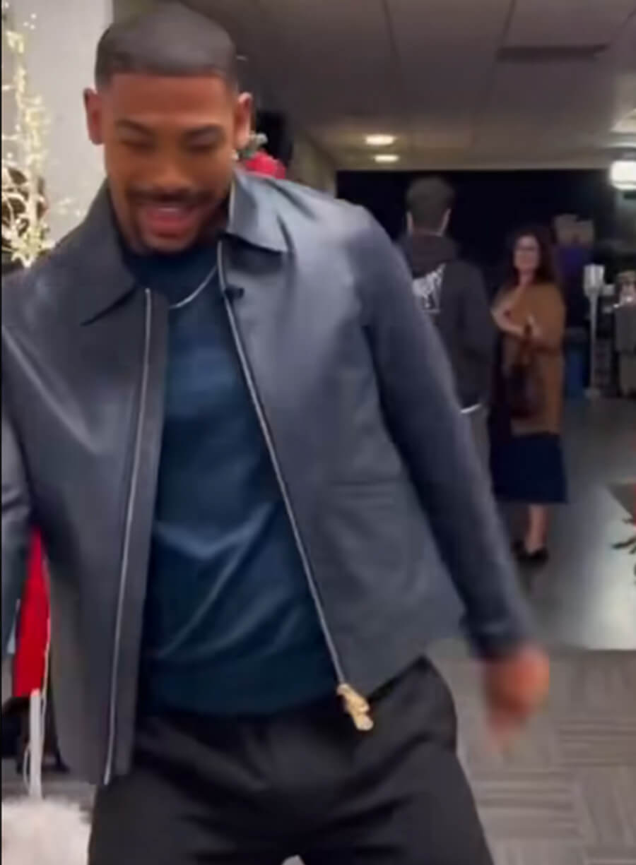 Harpoon Aaron Pierre Trucker Inspired Black Leather Jacket