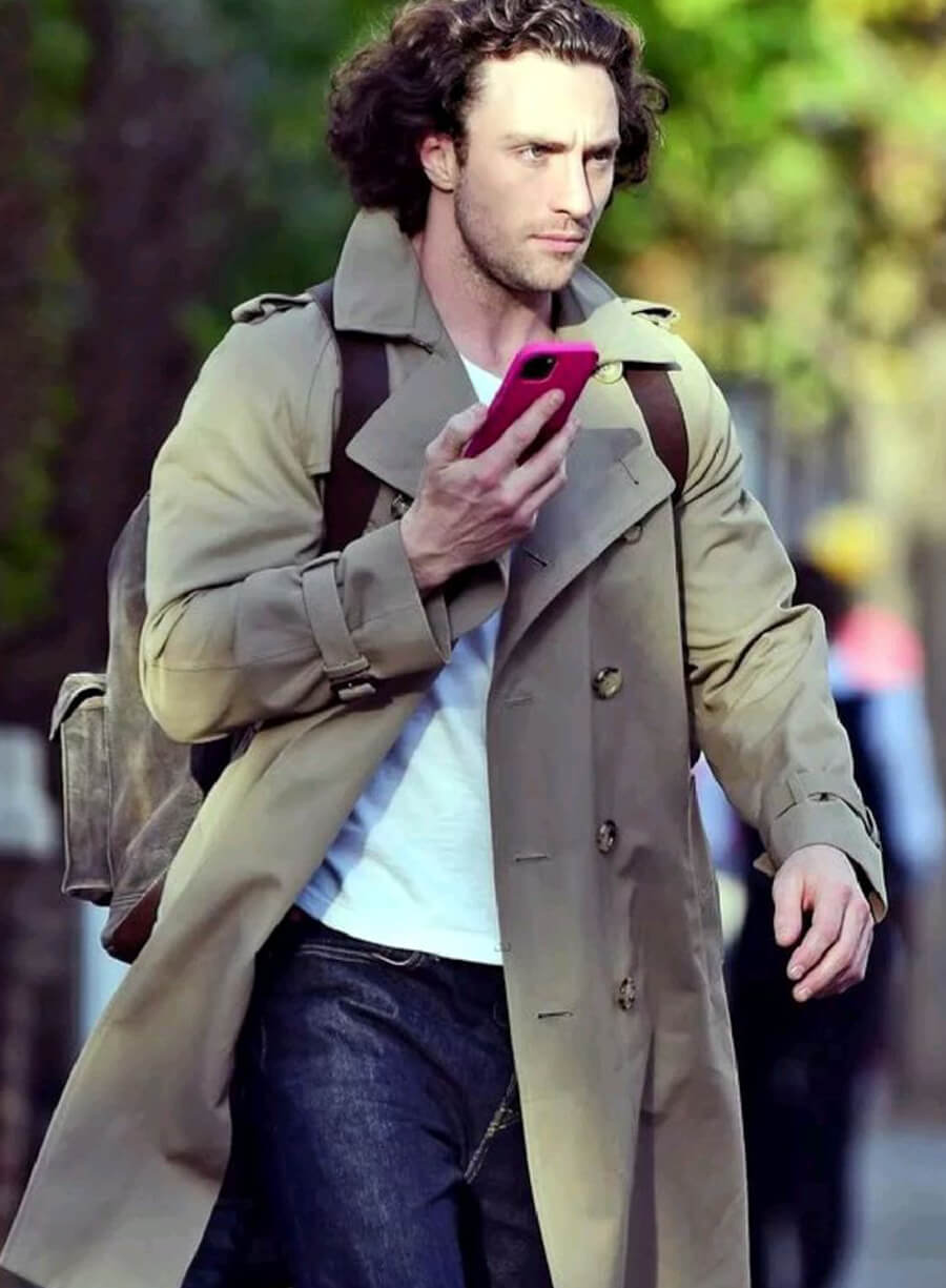Harpoon Aaron Taylor Johnson Inspired Beige Coat