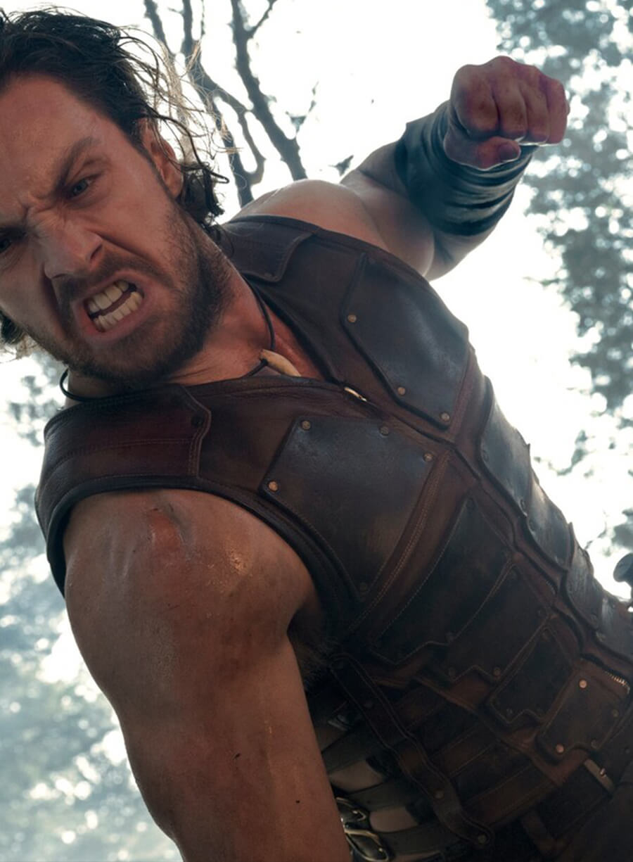 Harpoon Kraven the Hunter Inspired Brown Leather Jacket - Kraven the Hunter 2024 Style