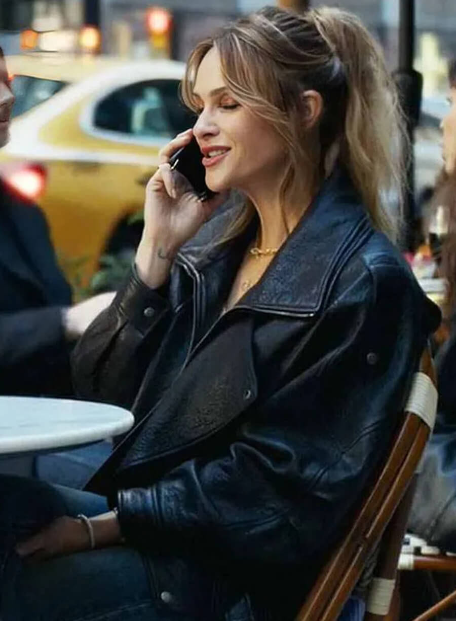 Harpoon Abigail Reese Inspired Black Real Leather Leather Jacket - The Madison 2026 Style
