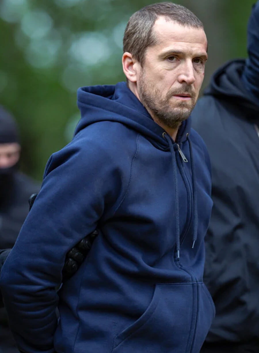 Harpoon Franck Lazareff Inspired Blue Hooded Jacket - Ad Vitam 2025 Style