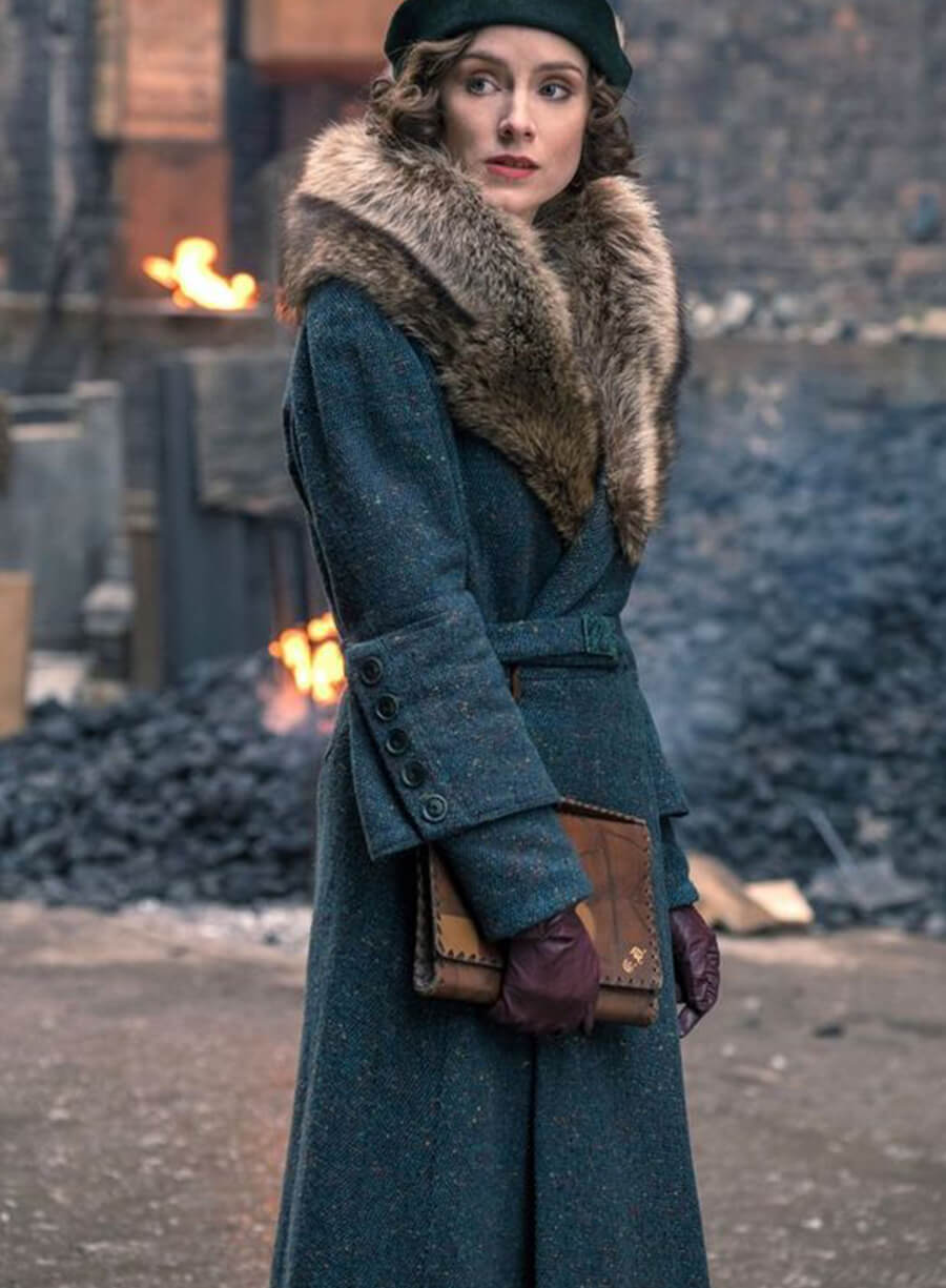 Harpoon Ada Shelby Inspired Blue Coat - Peaky Blinders Style