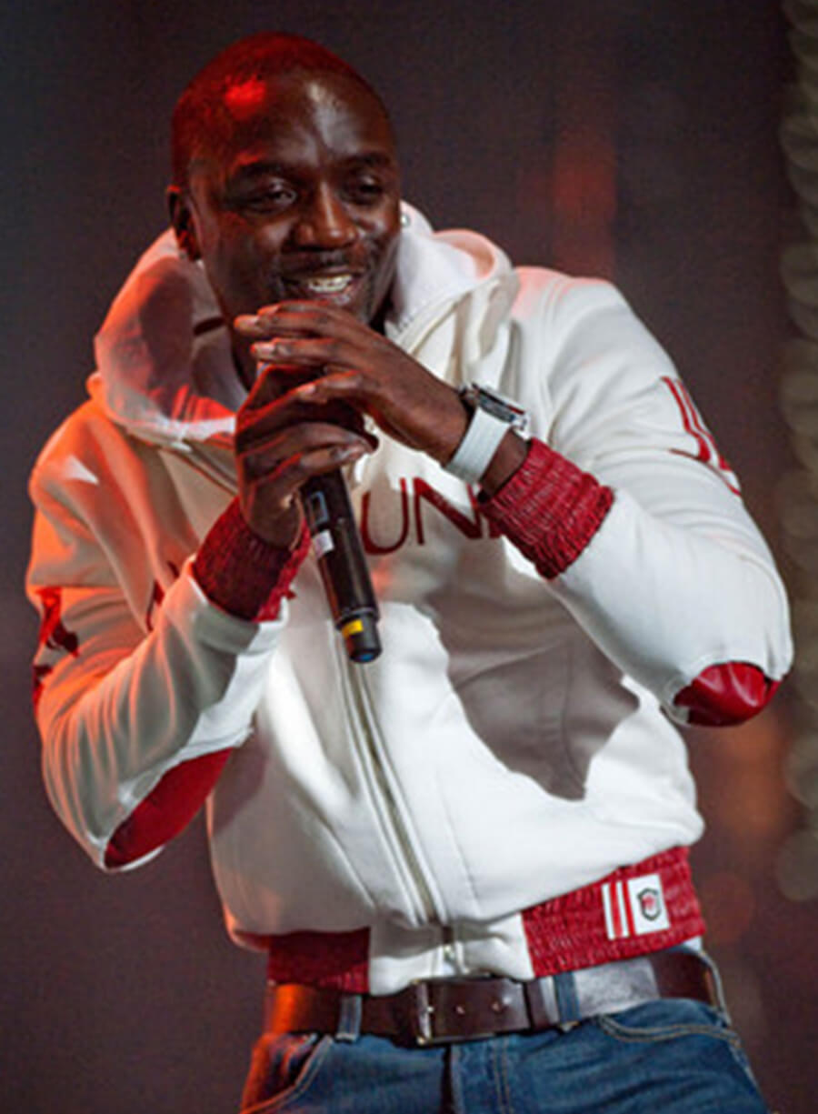 Harpoon Akon Inspired White Hooded Jacket