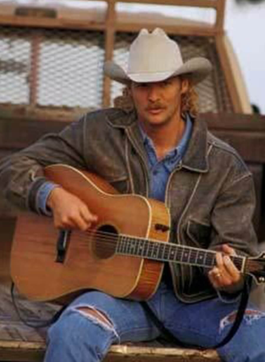 Harpoon Alan Jackson Inspired Brown Leather Jacket