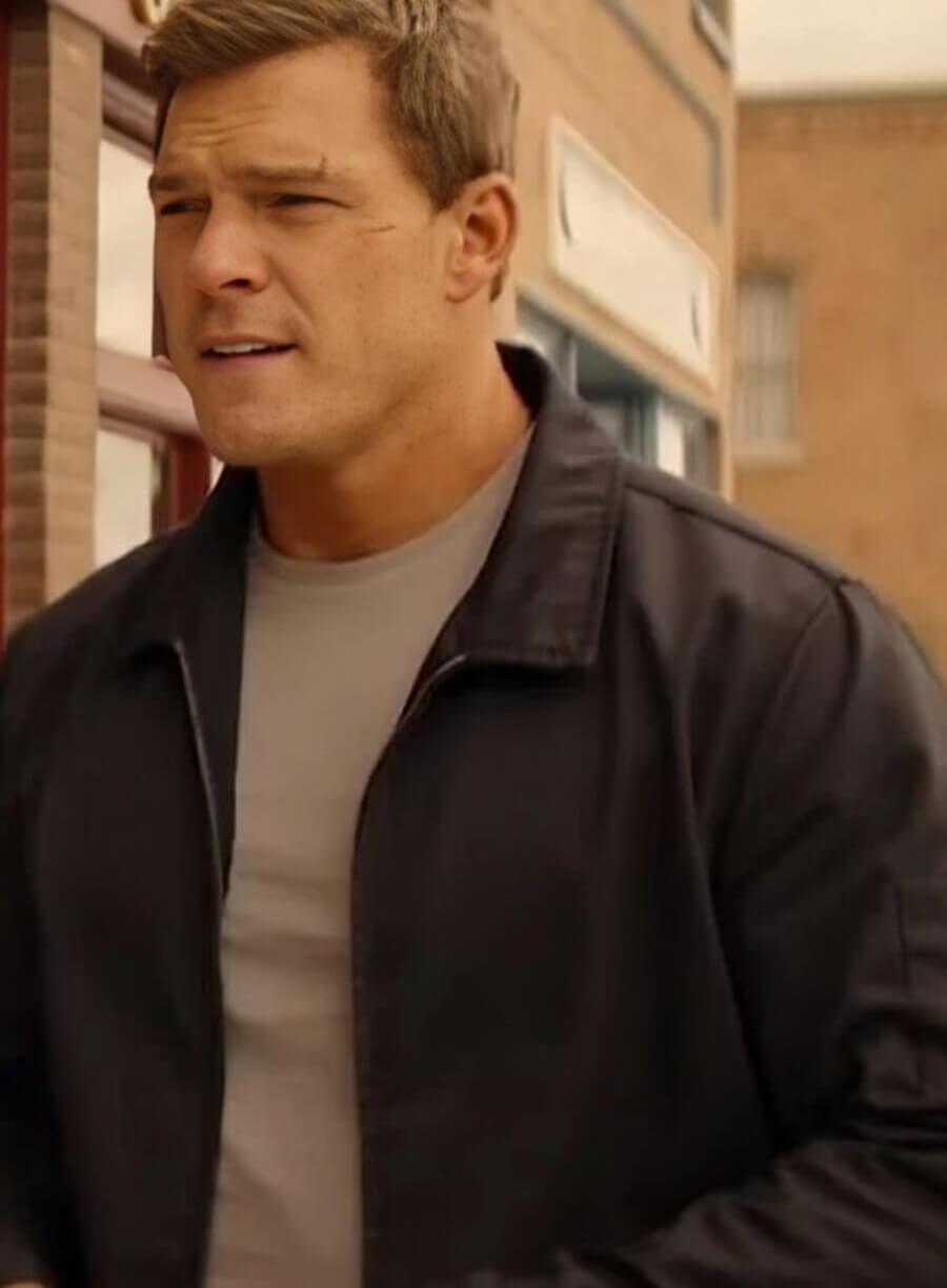 Harpoon Jack Reacher Inspired Black Cotton Fabric Cotton Jacket