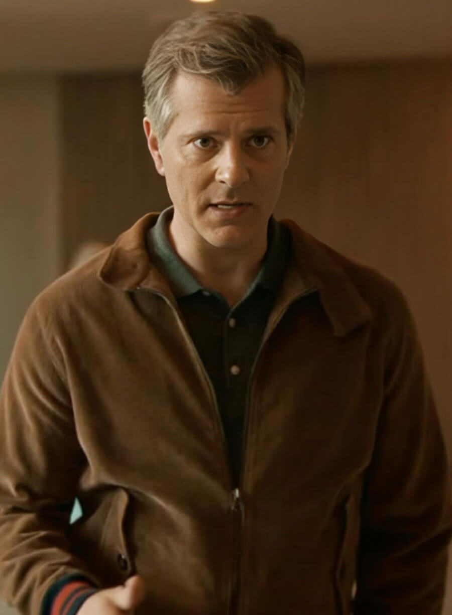 Harpoon Connor Roy Inspired Brown Leather Jacket - Succession Style