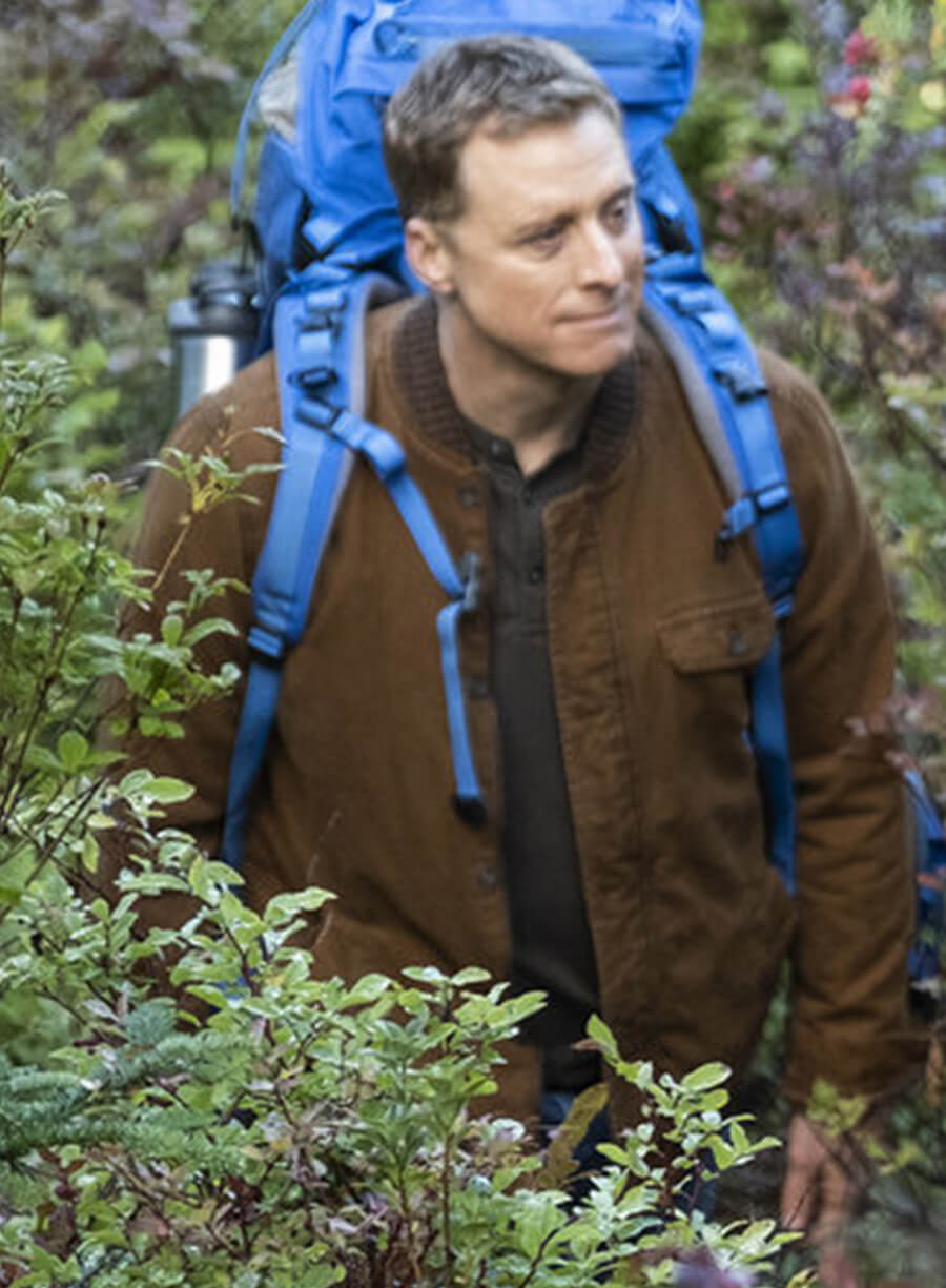 Harpoon Harry Vanderspeigle Inspired Brown Cotton Fabric Cotton Jacket - Resident Alien Style