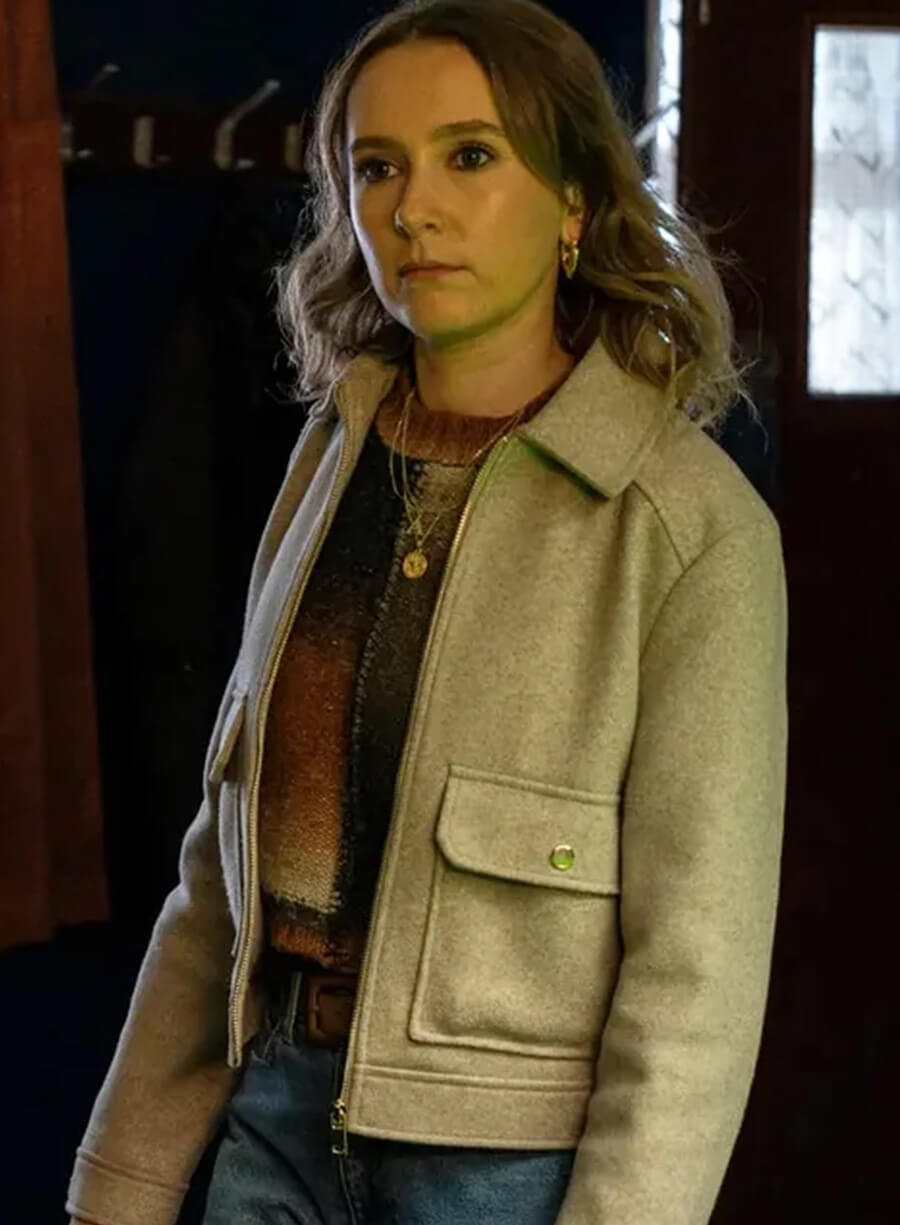 Harpoon Alison Brooks Inspired Grey Wool Jacket - Code Of Silence Style