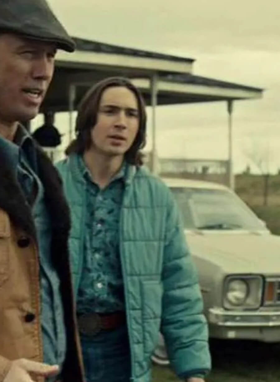 Harpoon Charlie Gerhardt Inspired Blue Leather Jacket - Fargo Tv Series Style