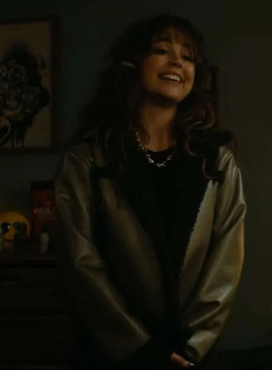 Allie Hayes Off Campus 2026 Shearling Leather Jacket