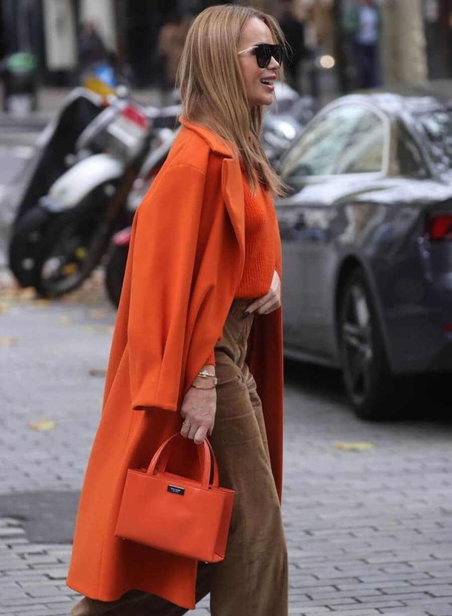 Harpoon Amanda Holden Orange Inspired Orange Coat