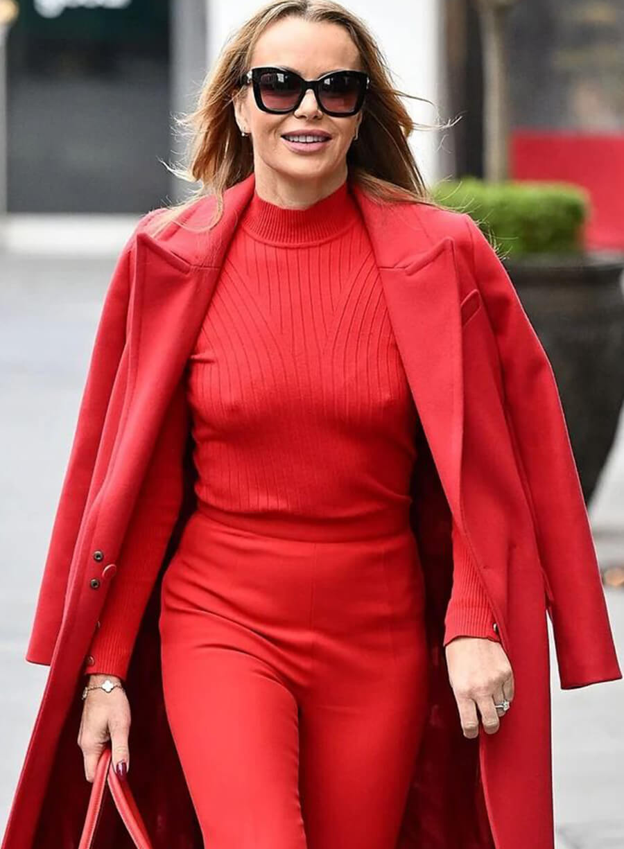Harpoon Amanda Holden Long Inspired Red Coat
