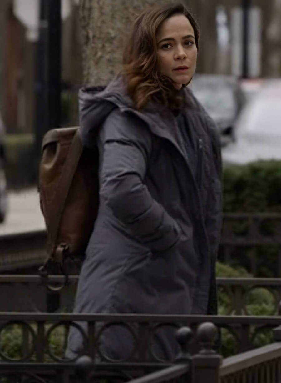 Harpoon Amanda Lucas Inspired Grey Parachute Fabric Hooded Jacket - Dark Matter 2024 Style