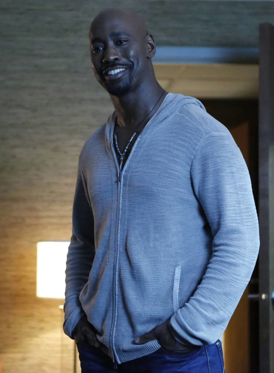 Harpoon Amenadiel Inspired White Hooded Jacket - Lucifer S02 Style