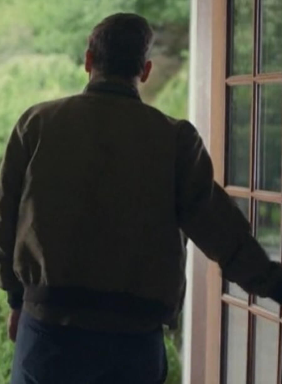 Harpoon Andrew Cooper Inspired Green Bomber Jacket - Your Friends and Neighbors Style