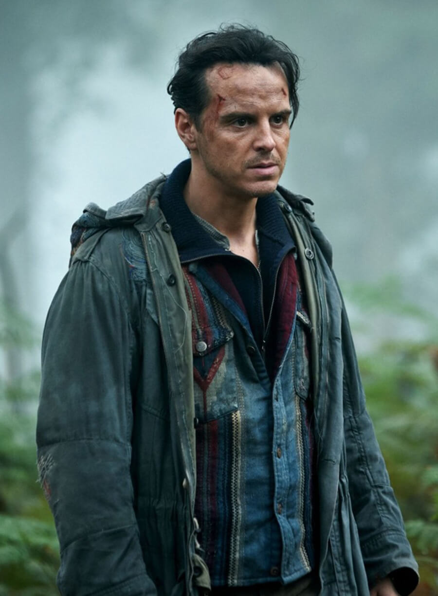Harpoon John Perry Inspired Grey Hooded Jacket - His Dark Materials Style