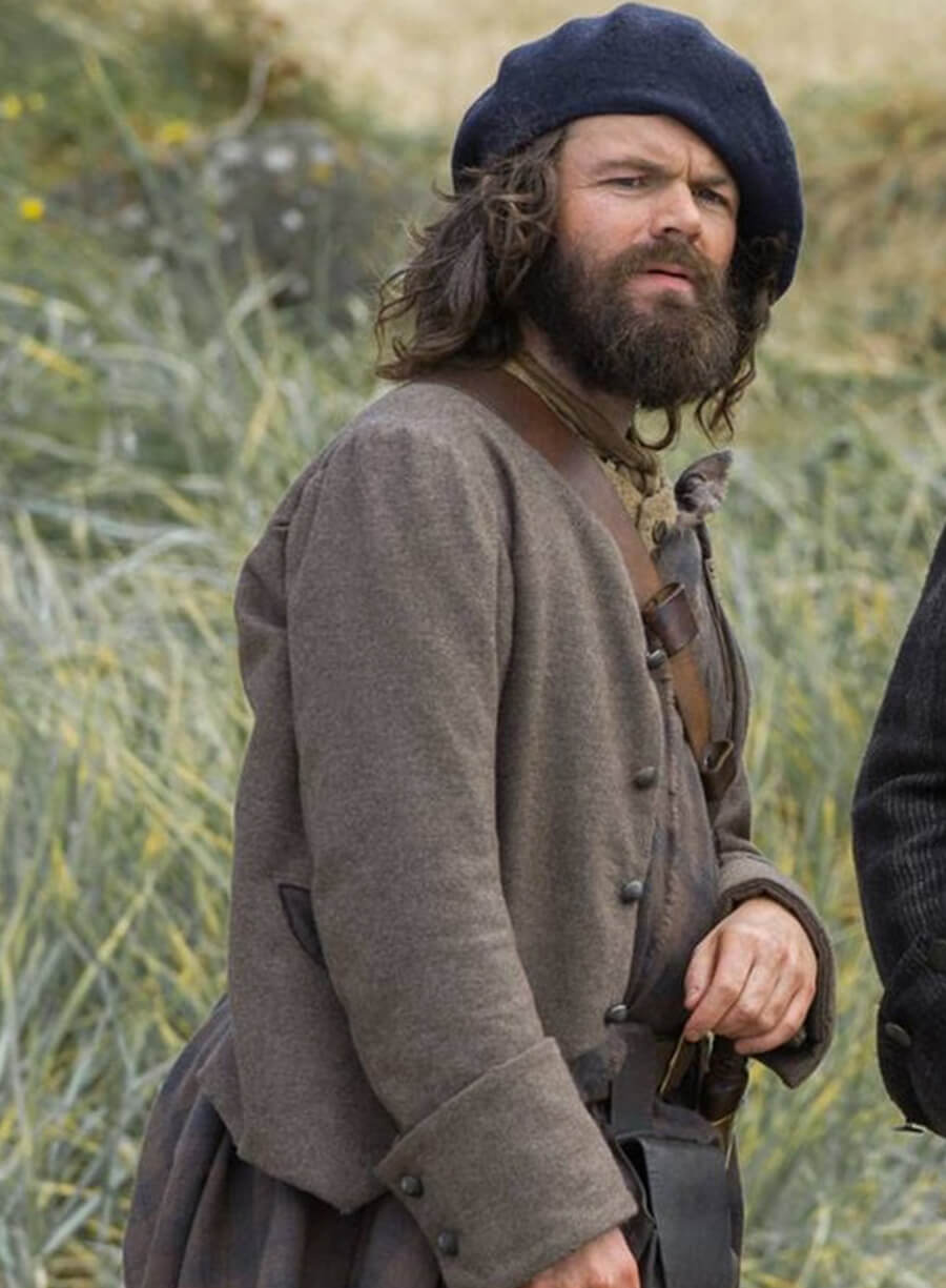 Harpoon Angus Mhor Inspired Brown Wool Jacket - Outlander Style