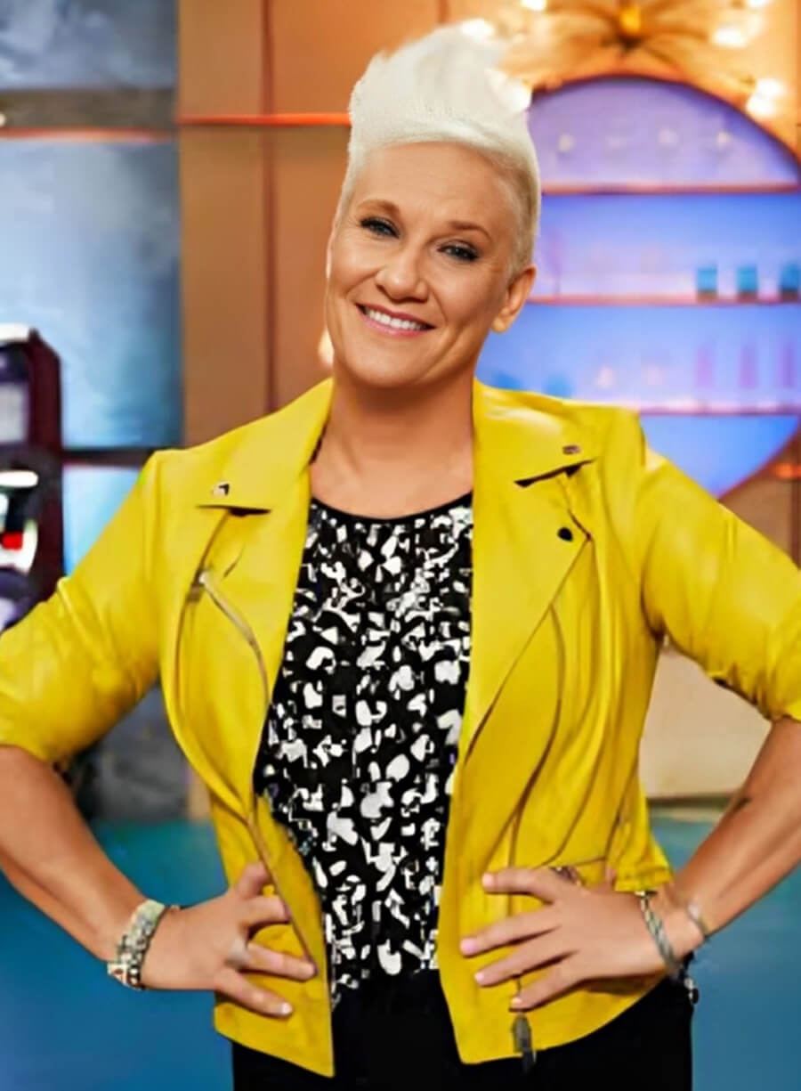 Harpoon Anne Burrell Maroon Inspired Maroon Real Leather Leather Jacket