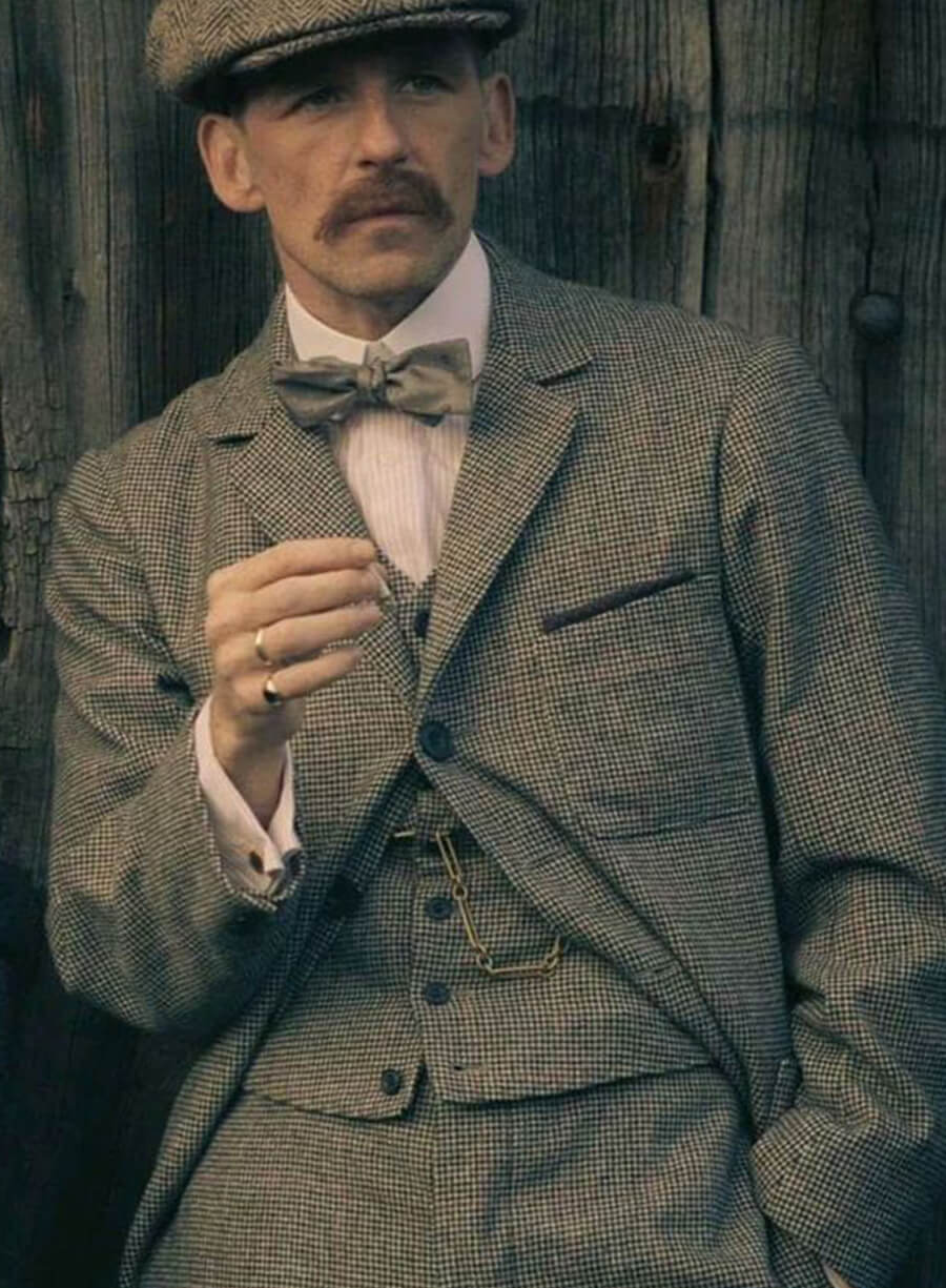 Harpoon Arthur Shelby Inspired Grey Coat - Peaky Blinders Style