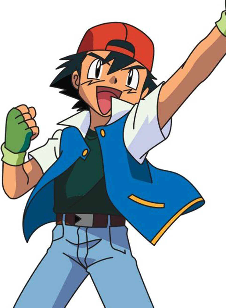 Harpoon Ash Ketchum Inspired Blue Leather Jacket - Pokemon Style