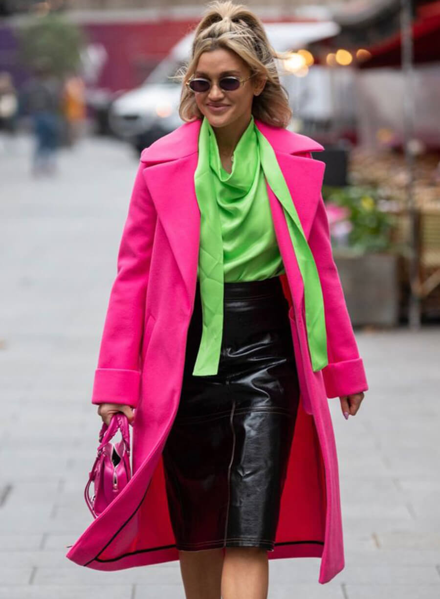 Harpoon Ashley Roberts Pink Inspired Pink Coat