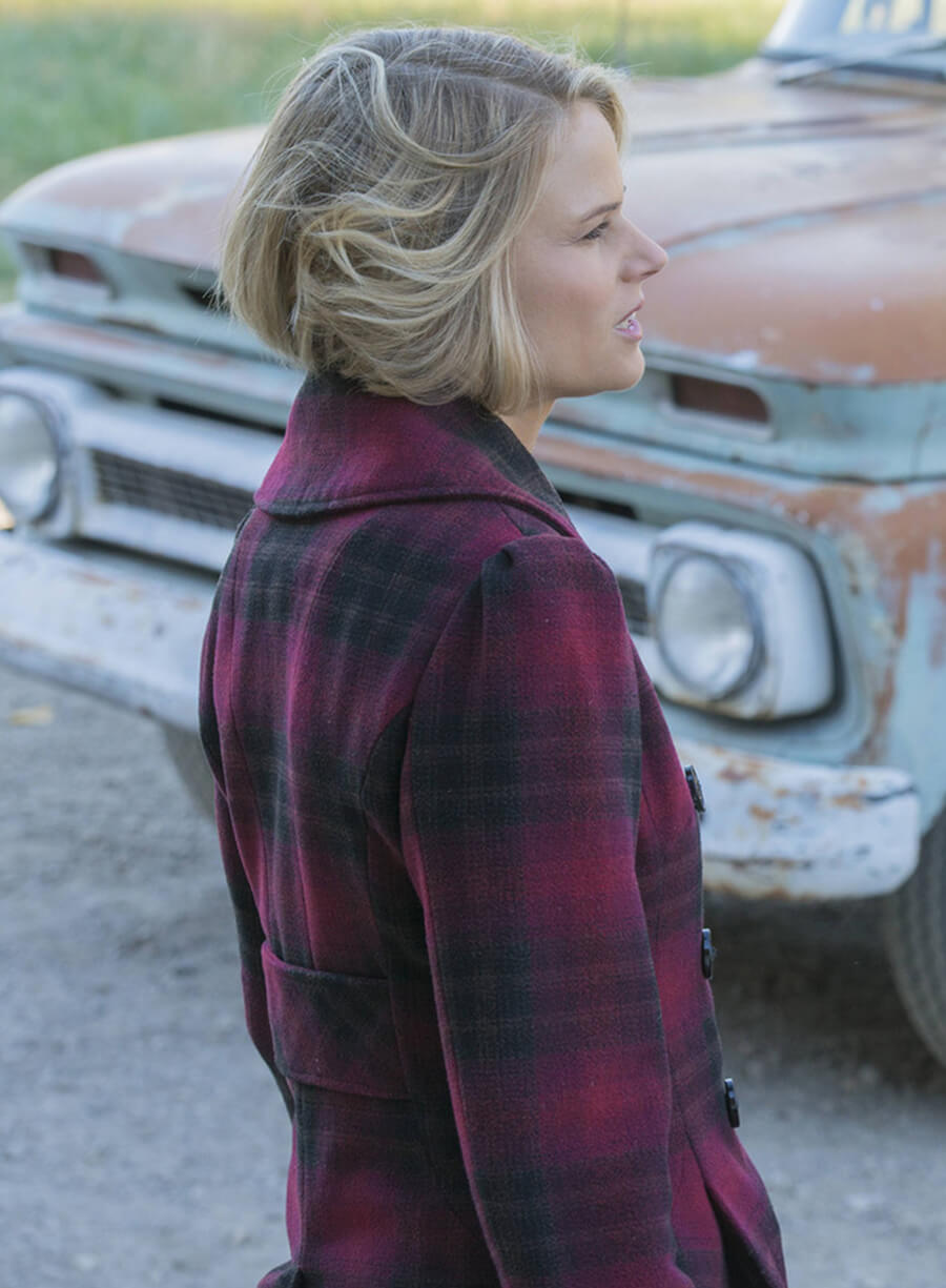 Harpoon Ava Crowder Inspired Multicolor Wool Coat - Justified S06 Style