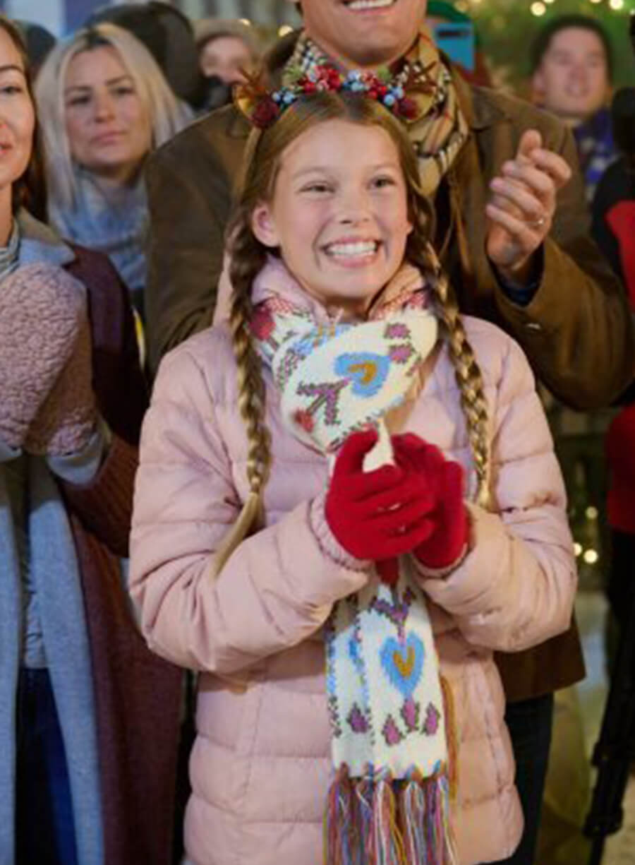 Harpoon Averie Inspired Pink Parachute Fabric Hooded Jacket - Ms. Christmas Comes to Town Style