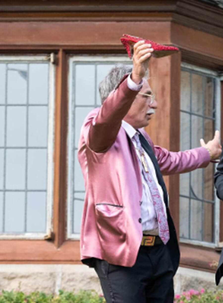 Harpoon Avi Drexler Inspired Pink Leather Jacket - Snowfall 2017 Style
