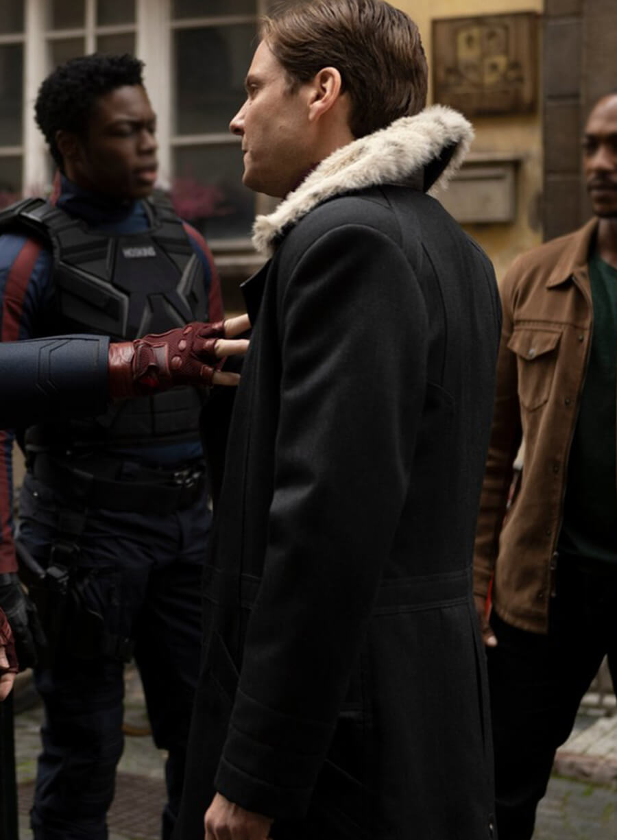 Harpoon Baron Zemo Inspired Black Coat - The Falcon and the Winter Soldier Style