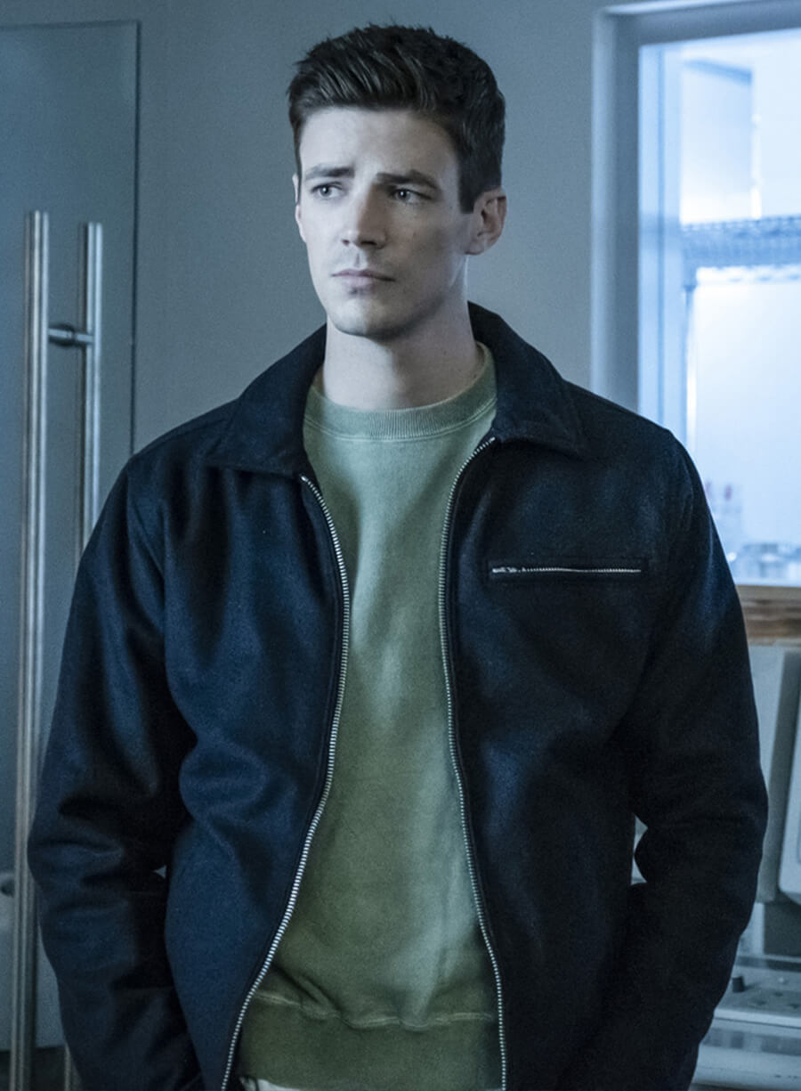 Harpoon Barry Allen Inspired Blue Cotton Jacket - The Flash S05 Style