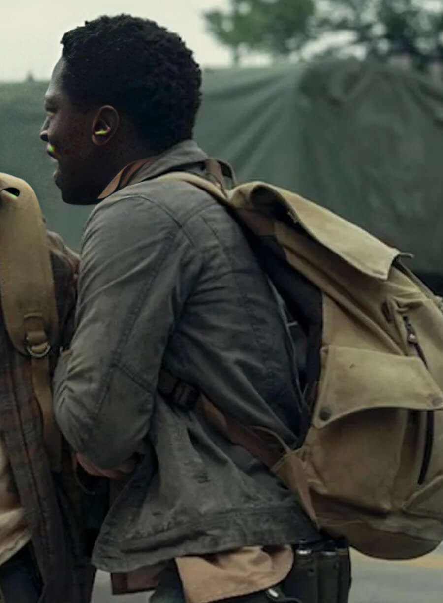 Harpoon Peter McVires Inspired Grey Leather Jacket - The Long Walk Style