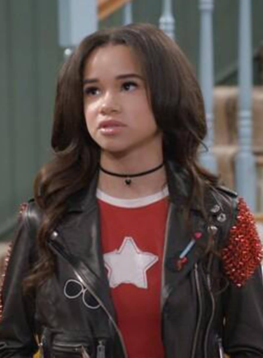 Harpoon Billie Inspired Black Leather Jacket - Wizards Beyond Waverly Place Style
