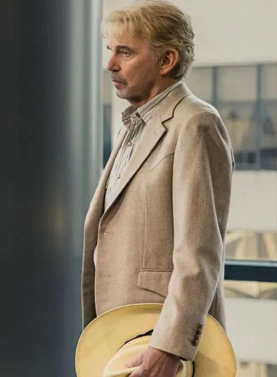 Harpoon Tommy Norris Inspired Beige Leather Jacket - Landman Style