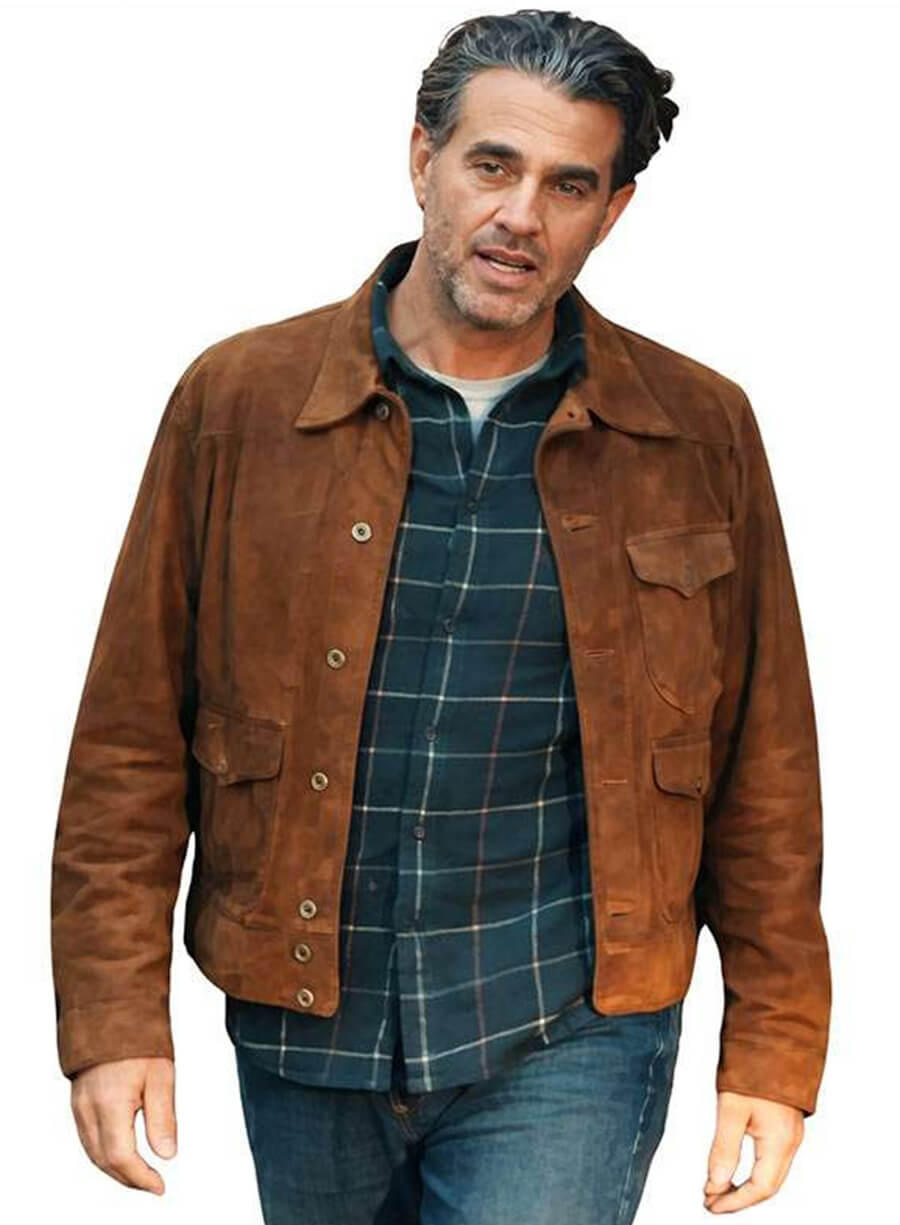 Harpoon Charles Inspired Brown Leather Jacket - Scarpetta 2026 Style