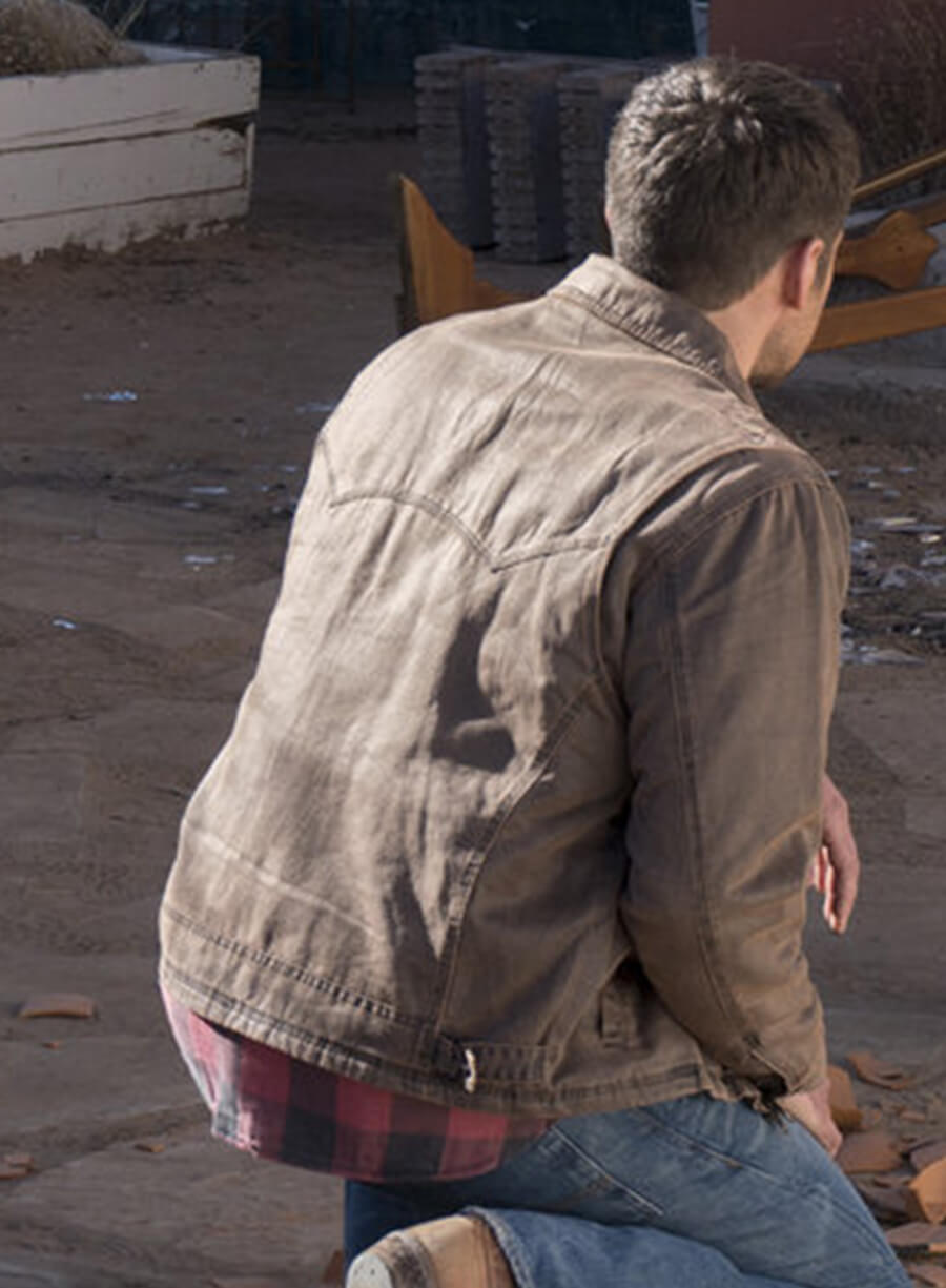 Harpoon Bobo Winthrop Inspired Brown Cotton Fabric Cotton Jacket - Midnight Texas Style