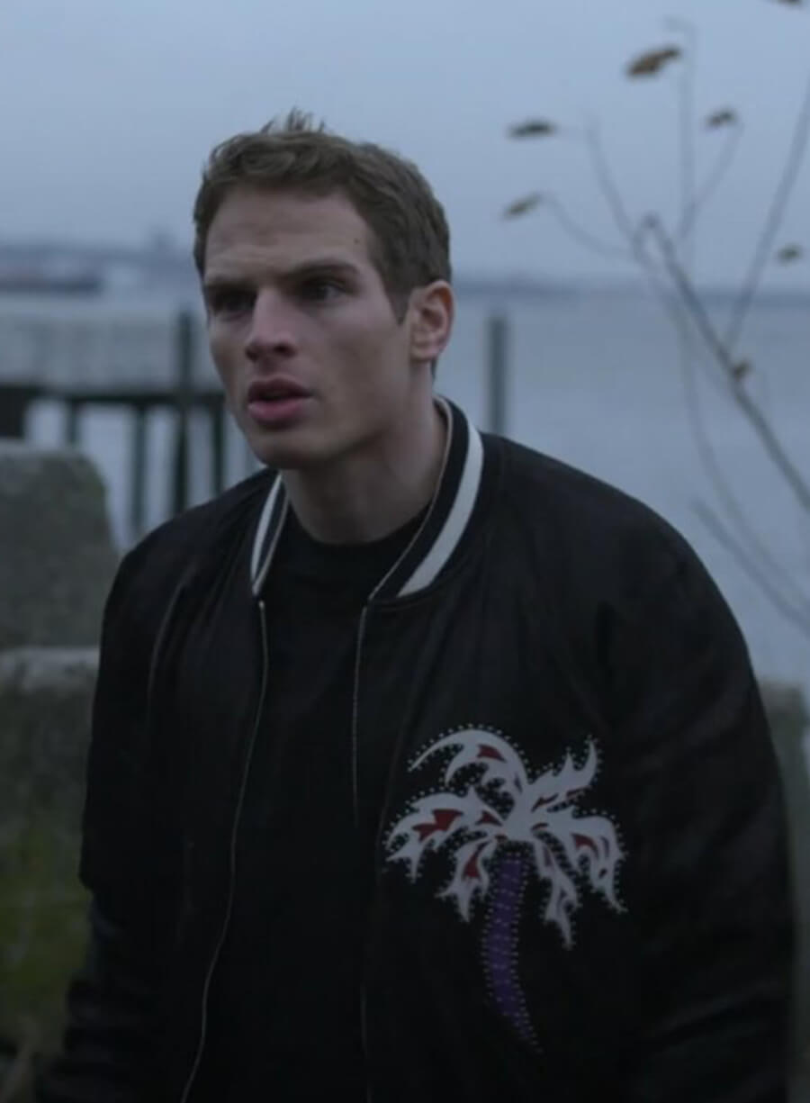 Harpoon Brayden Weston Inspired Black Varsity Jacket - Power Book II: Ghost Style