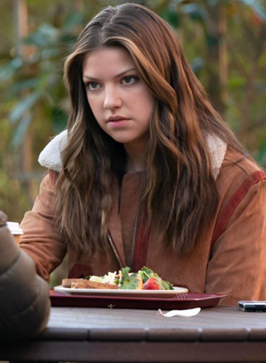 Harpoon Bree Inspired Brown Leather Jacket - Tell Me Lies Style