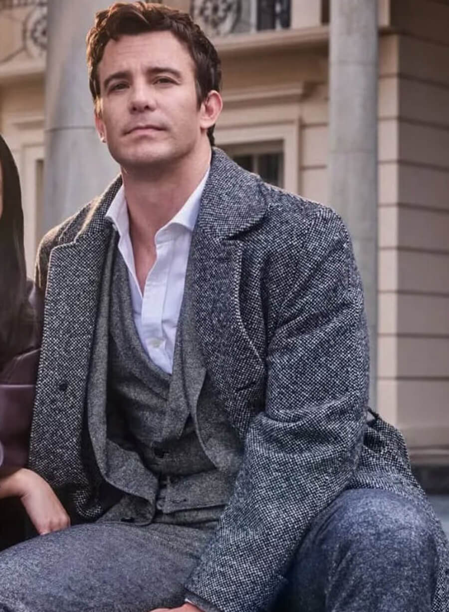Harpoon Benedict Bridger Inspired Grey Coat - Bridgerton Style