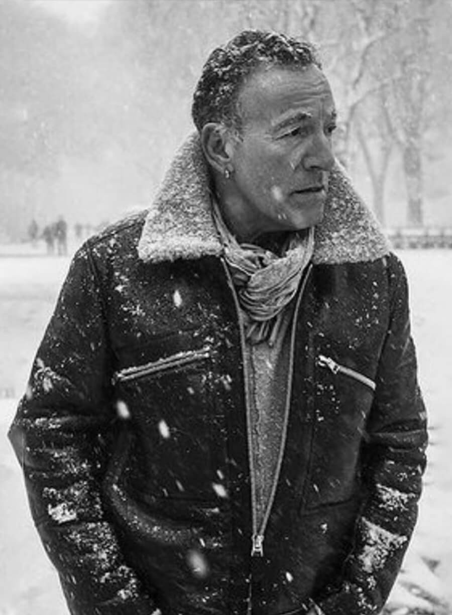 Harpoon Bruce Springsteen Inspired Black Leather Jacket