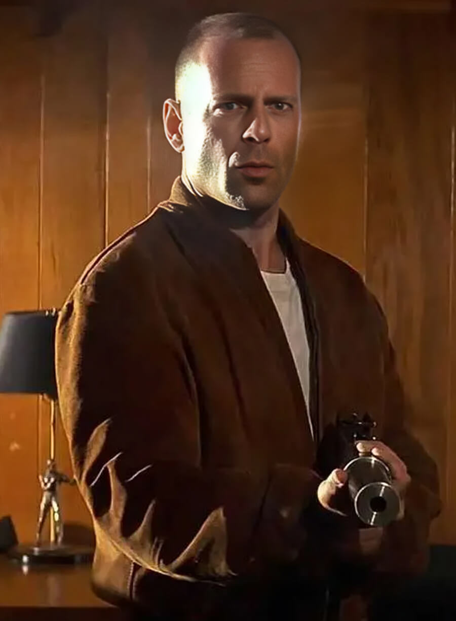 Harpoon DC Butch Coolidge Inspired Brown Bomber Jacket - Pulp Fiction Style