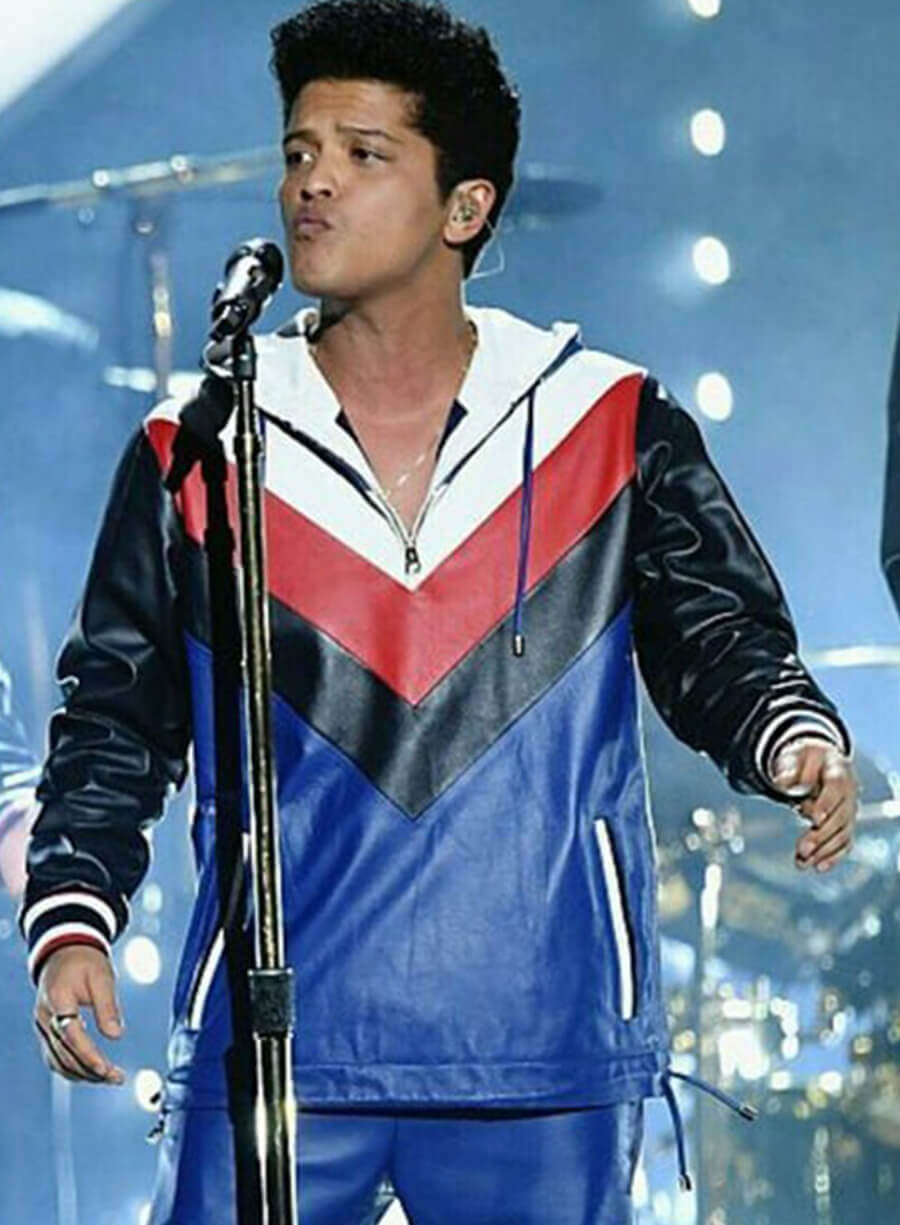 Harpoon Bruno Mars Inspired Multi Color Hooded Jacket