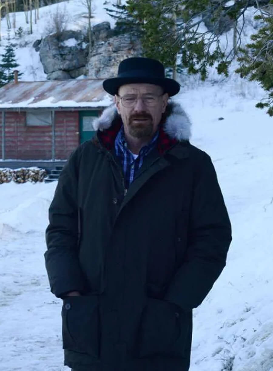 Harpoon Walter White Inspired Black Polyester Fabric Hooded Jacket - Breaking Bad Style