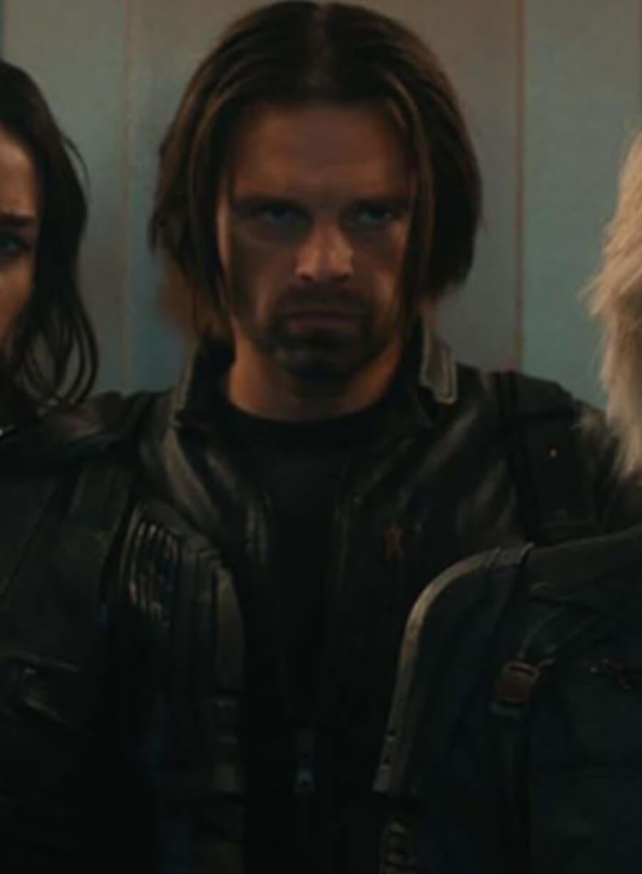 Harpoon Alexei Bucky Barnes Inspired Black Leather Jacket - Thunderbolts 2025 Style