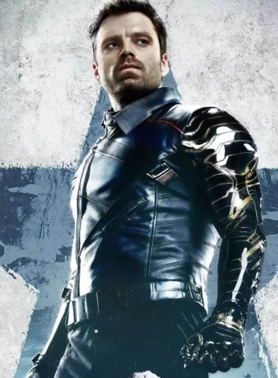 Harpoon Sebastian Stan Inspired Black Real Leather Leather Jacket - Thunderbolts 2025 Style